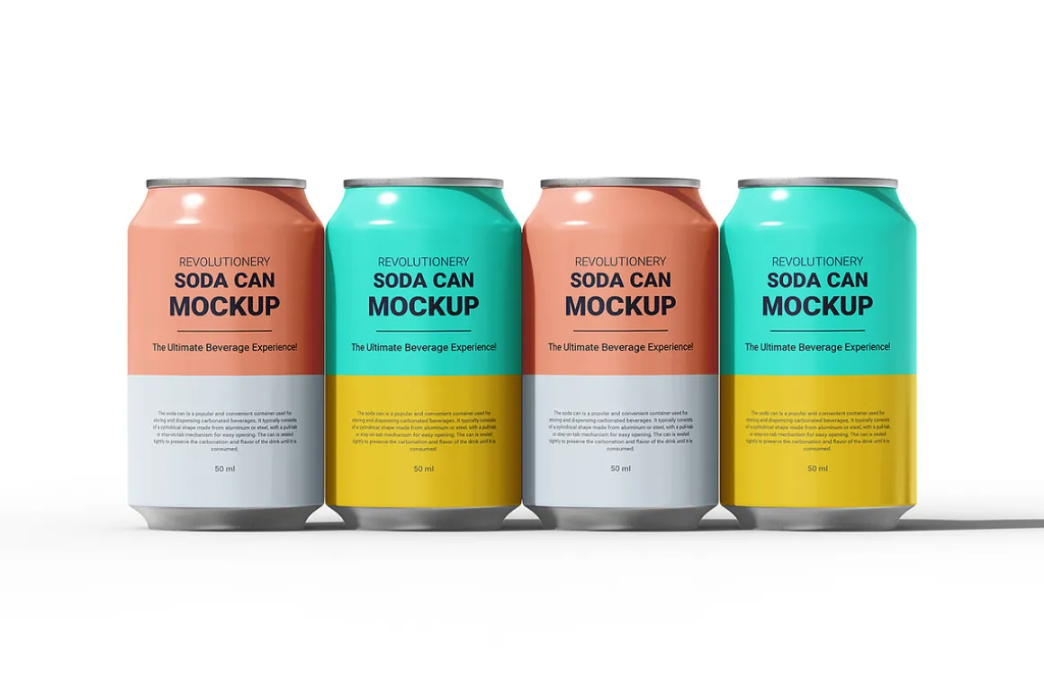 Soda Can Mockup - Beverage , drink