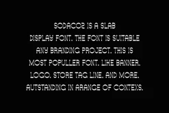 Sodacoz - Slab Font