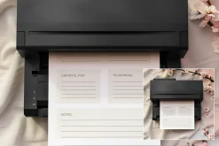 Soft Blush A4 Printer Mockup PR001