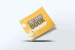 Soft Cover Square Book Mock-Up