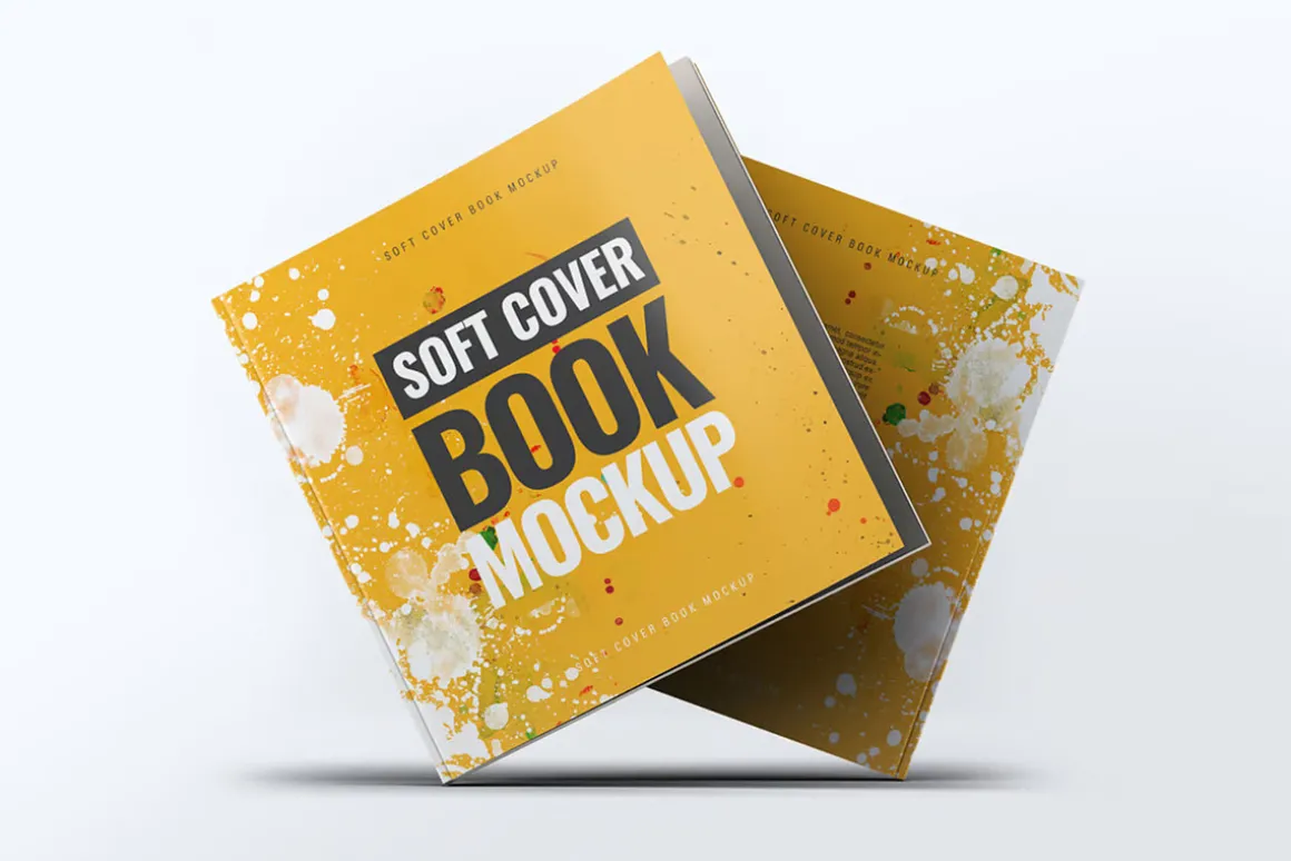 Soft Cover Square Book Mock-Up