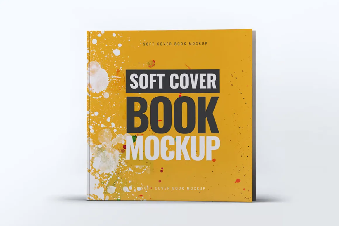 Soft Cover Square Book Mock-Up