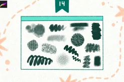 Soft Grit & Chalk Procreate Brushes