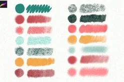 Soft Grit & Chalk Procreate Brushes