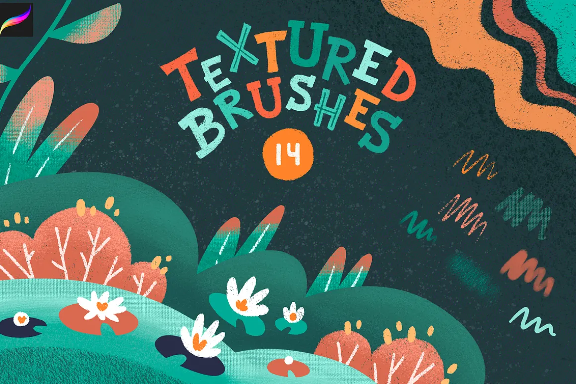 Soft Grit & Chalk Procreate Brushes