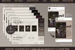 Soft Charcoal Social Media Brand Kit