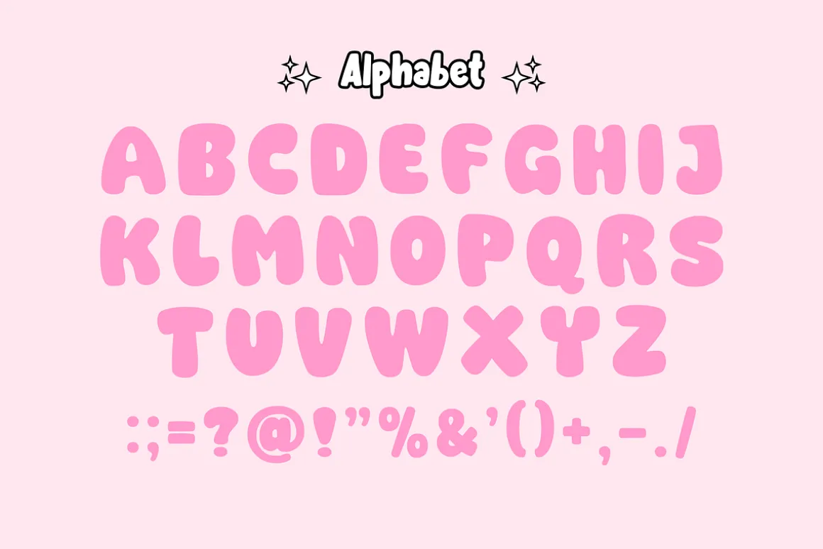 Soft Smile - Bubble Font Display