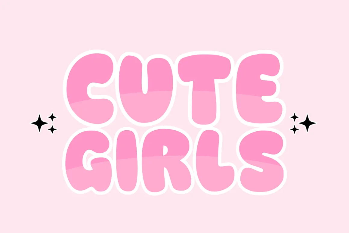Soft Smile - Bubble Font Display
