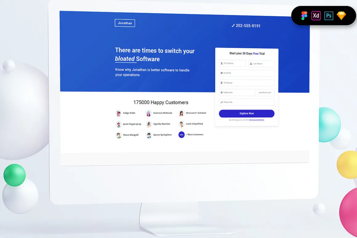 Software Comparison Landing Page