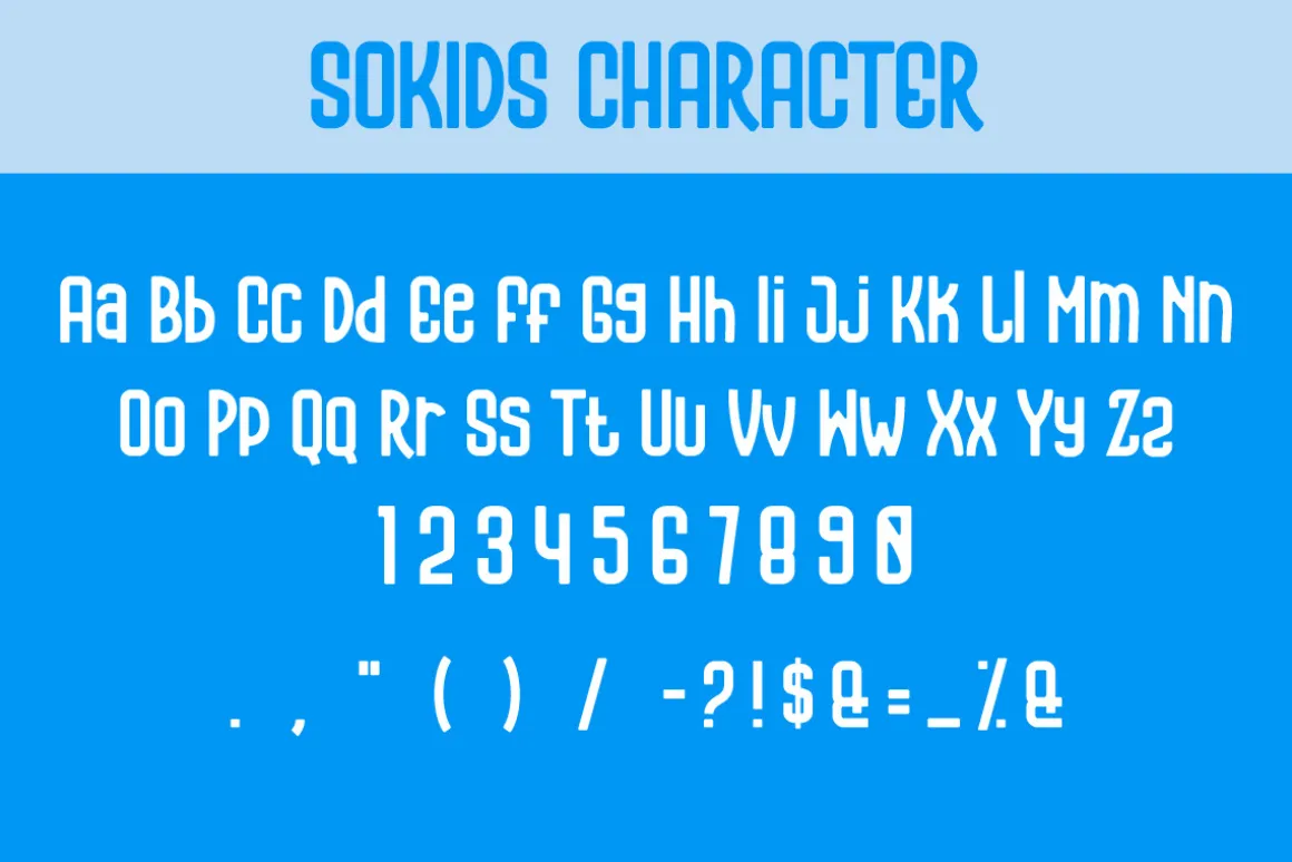 Sokids Playfull Display Font