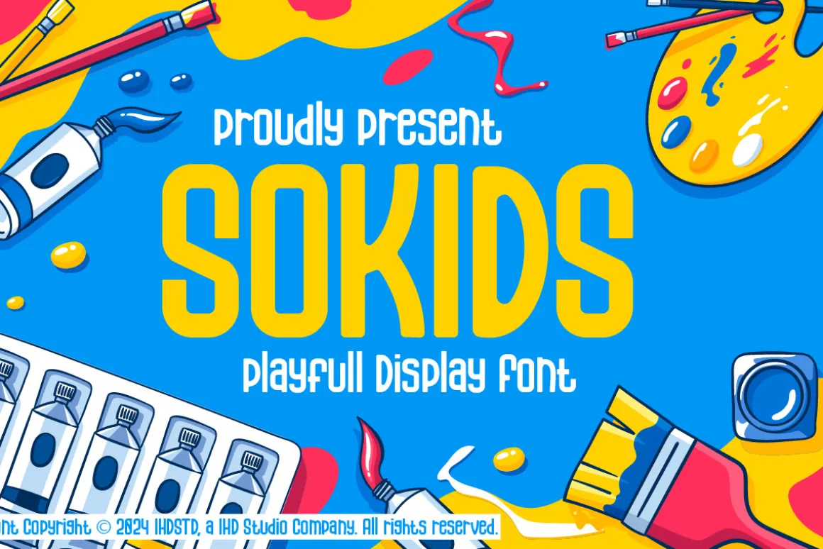 Sokids Playfull Display Font