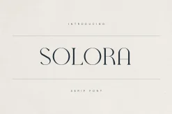 Solora – Elegant Modern Serif Font