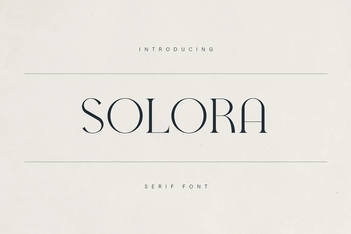 Solora – Elegant Modern Serif Font