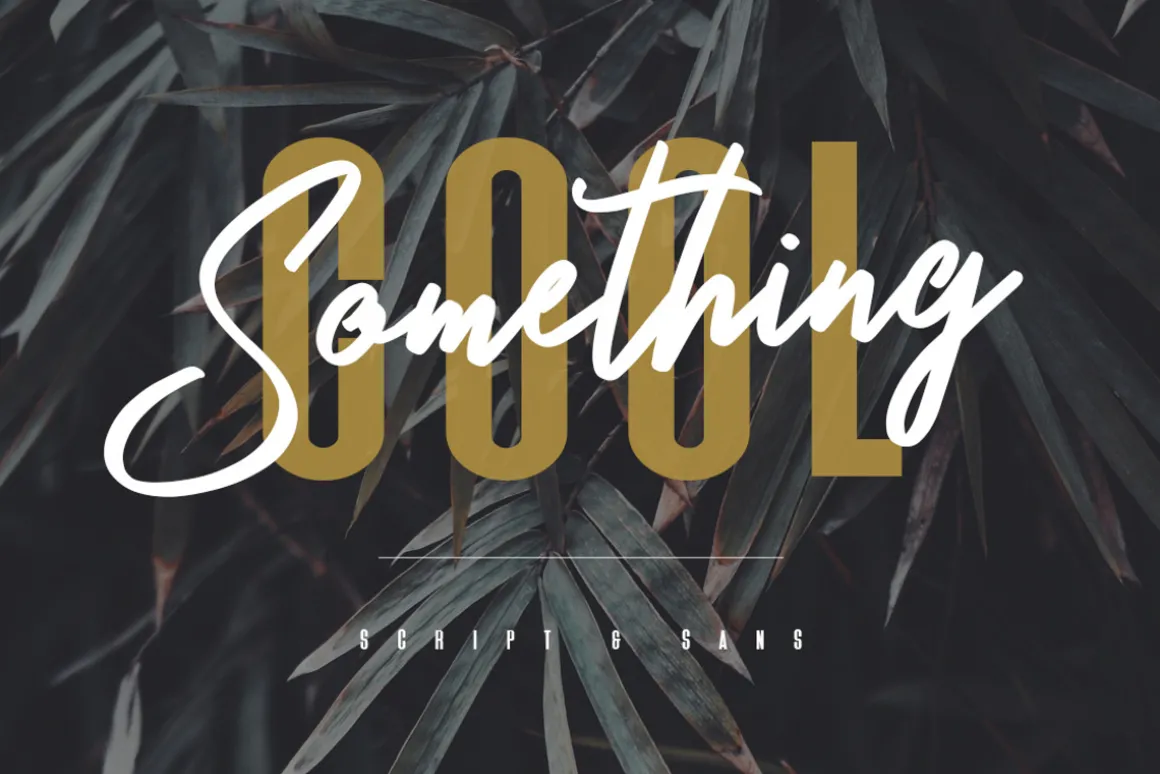 Something Cool – Font Duo Free Sans