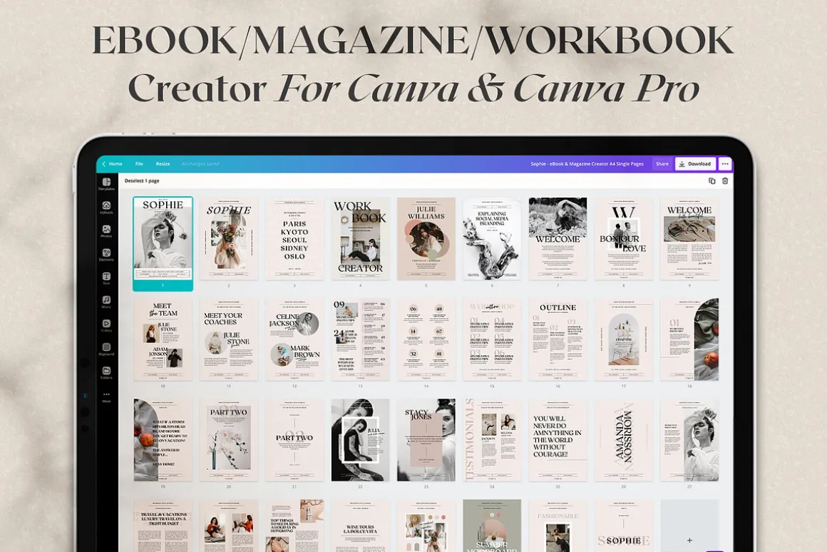 Sophie CANVA eBook/Magazine Creator