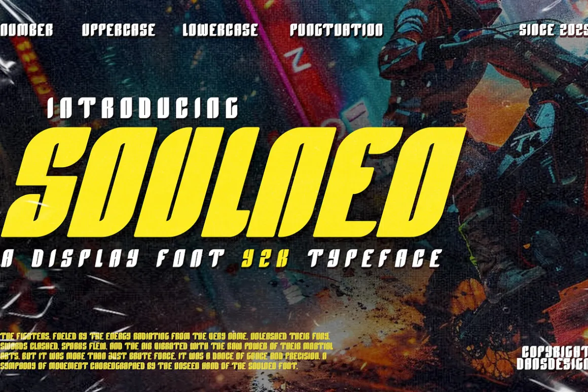 Soulneo Display Y2k Typeface Font