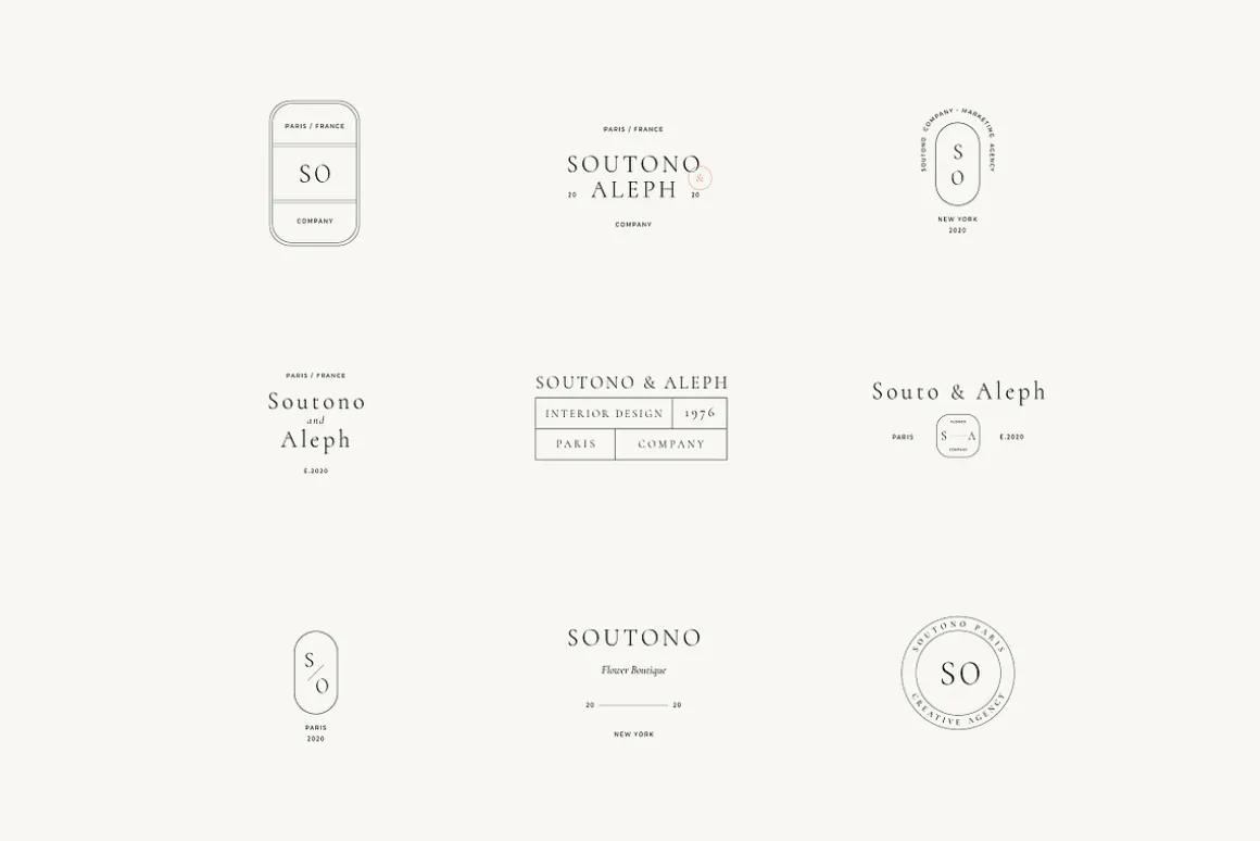 Soutono Minimal Logo Kit Ai,Eps,Psd