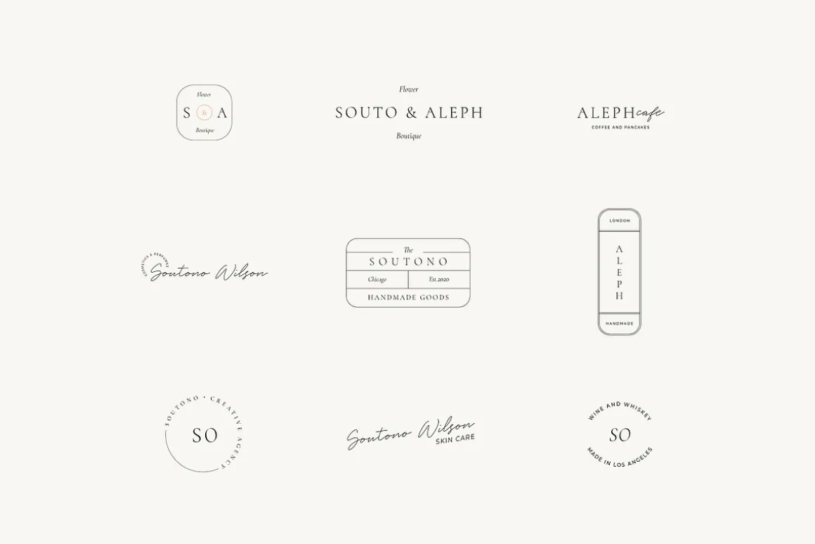 Soutono Minimal Logo Kit Ai,Eps,Psd