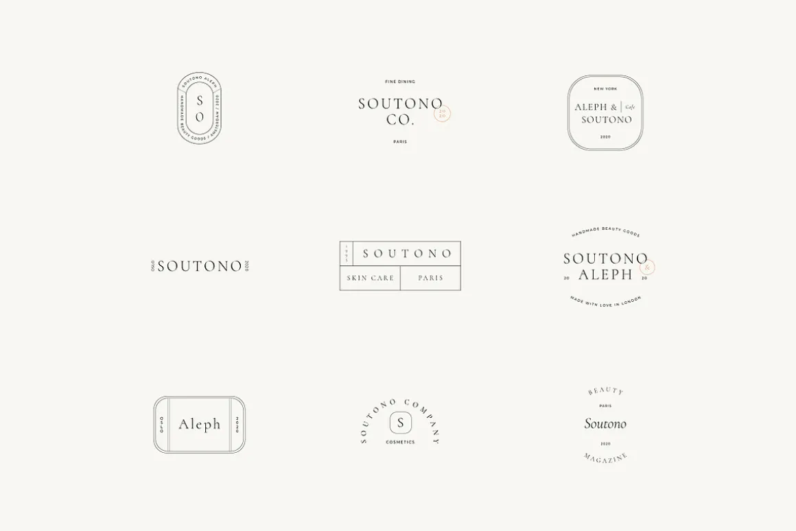 Soutono Minimal Logo Kit Ai,Eps,Psd