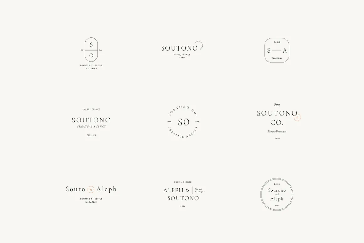 Soutono Minimal Logo Kit Ai,Eps,Psd