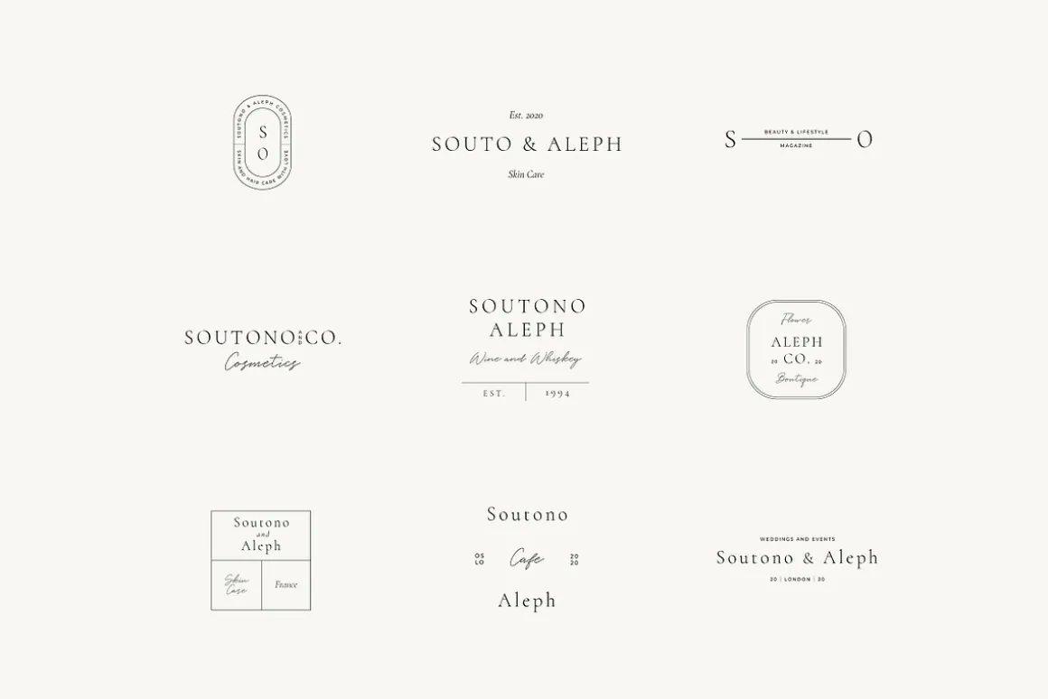 Soutono Minimal Logo Kit Ai,Eps,Psd