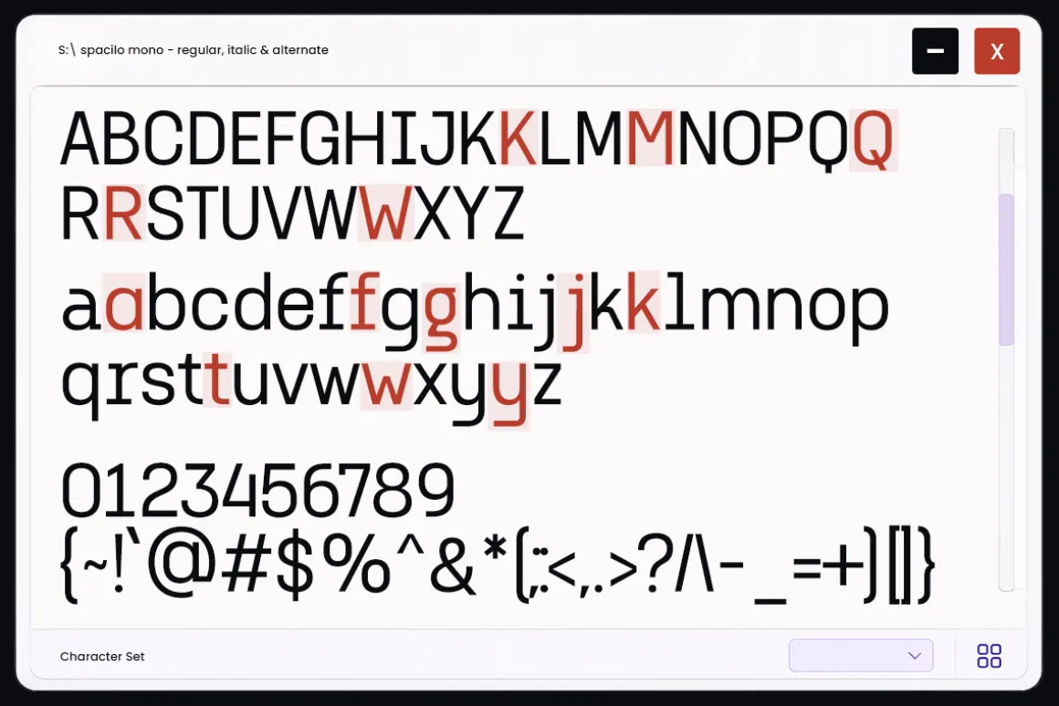 Spacilo Mono - Coding Monospace Font