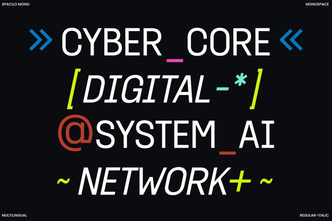 Spacilo Mono - Coding Monospace Font