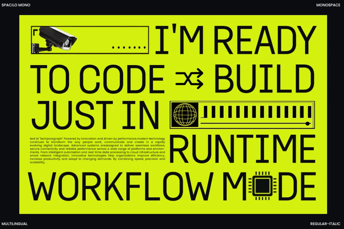 Spacilo Mono - Coding Monospace Font