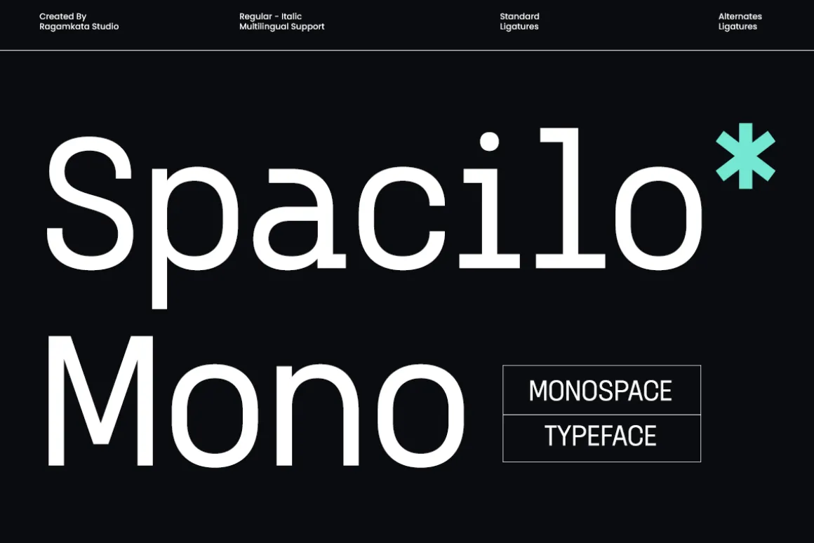 Spacilo Mono - Coding Monospace Font