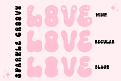 Sparkle Groovy Cute Decorative Font