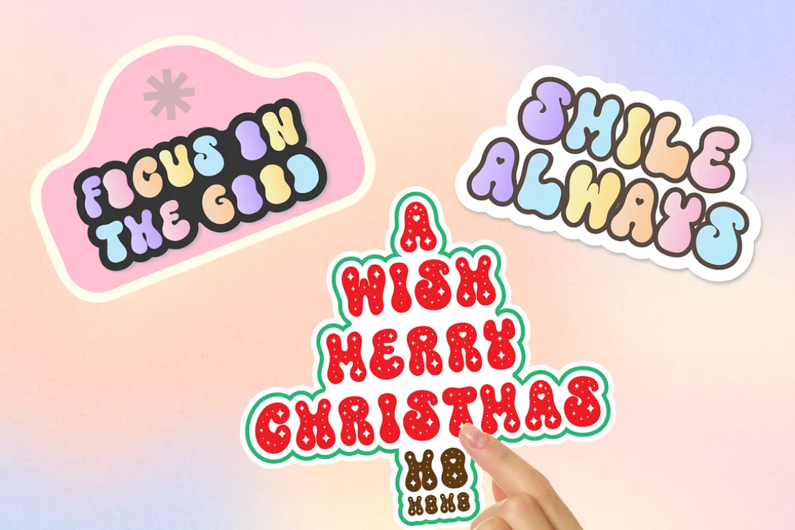 Sparkle Groovy Cute Decorative Font