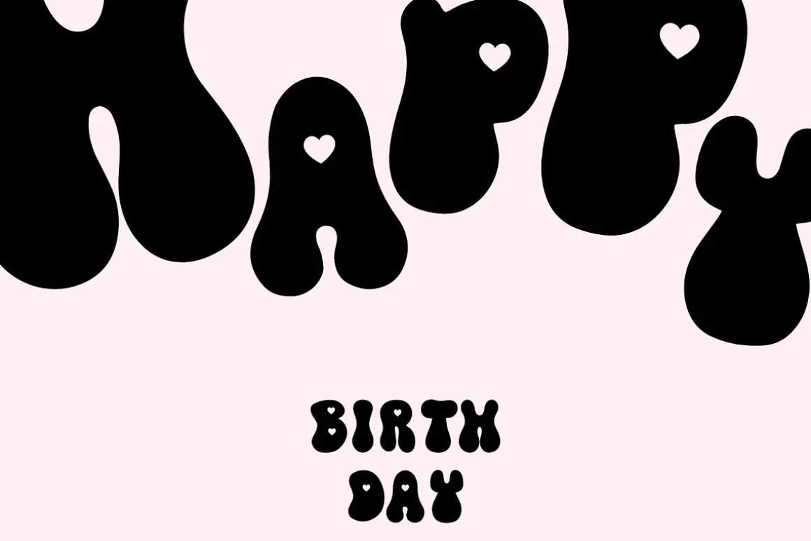 Sparkle Groovy Cute Decorative Font