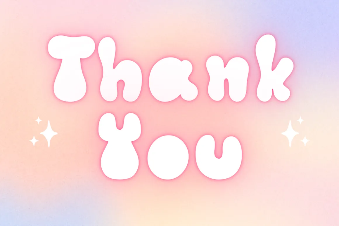 Sparkle Groovy Cute Decorative Font