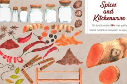 Spices and Kitchenware clipart