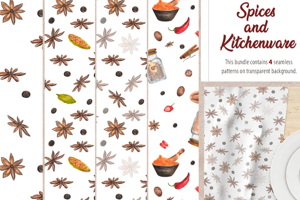 Spices and Kitchenware clipart
