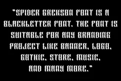 Spider Grekson - Artdeco Font