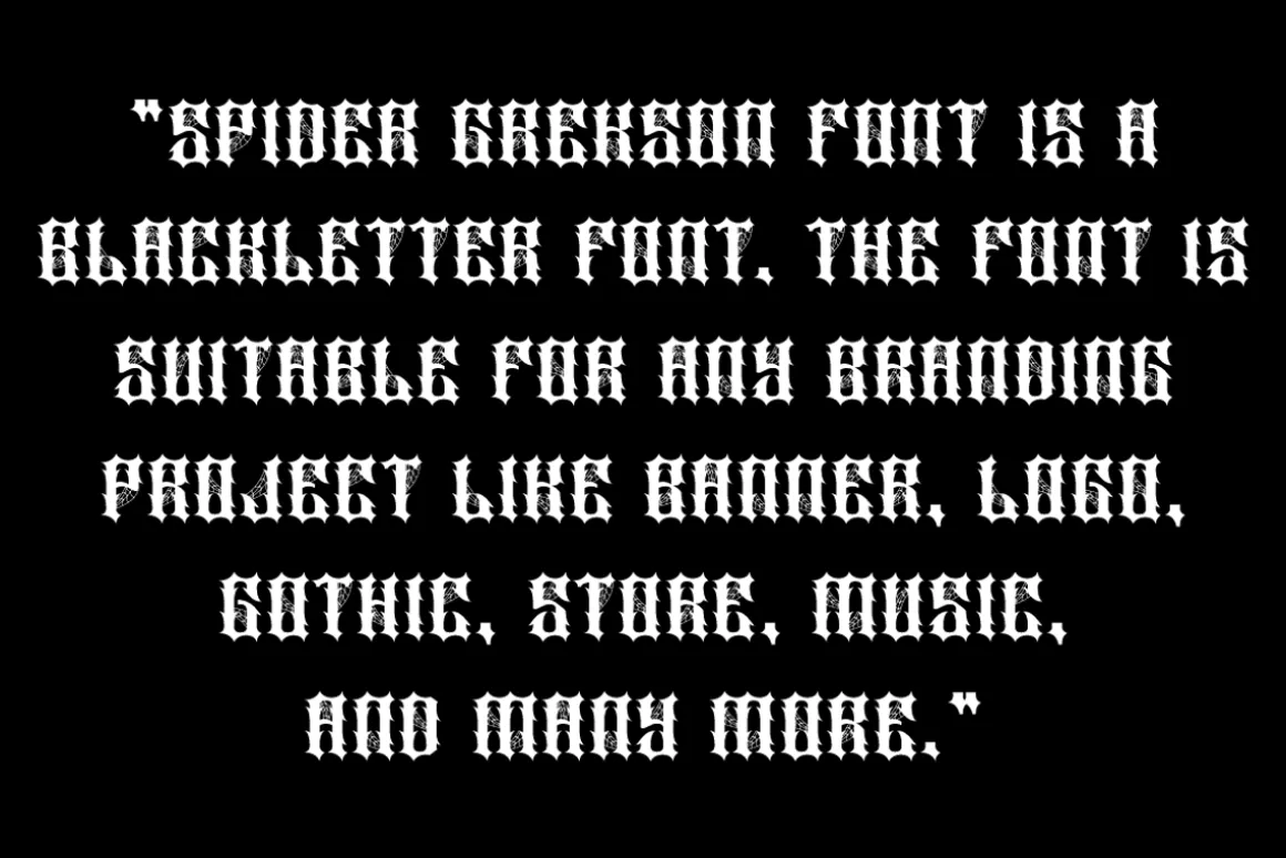 Spider Grekson - Artdeco Font