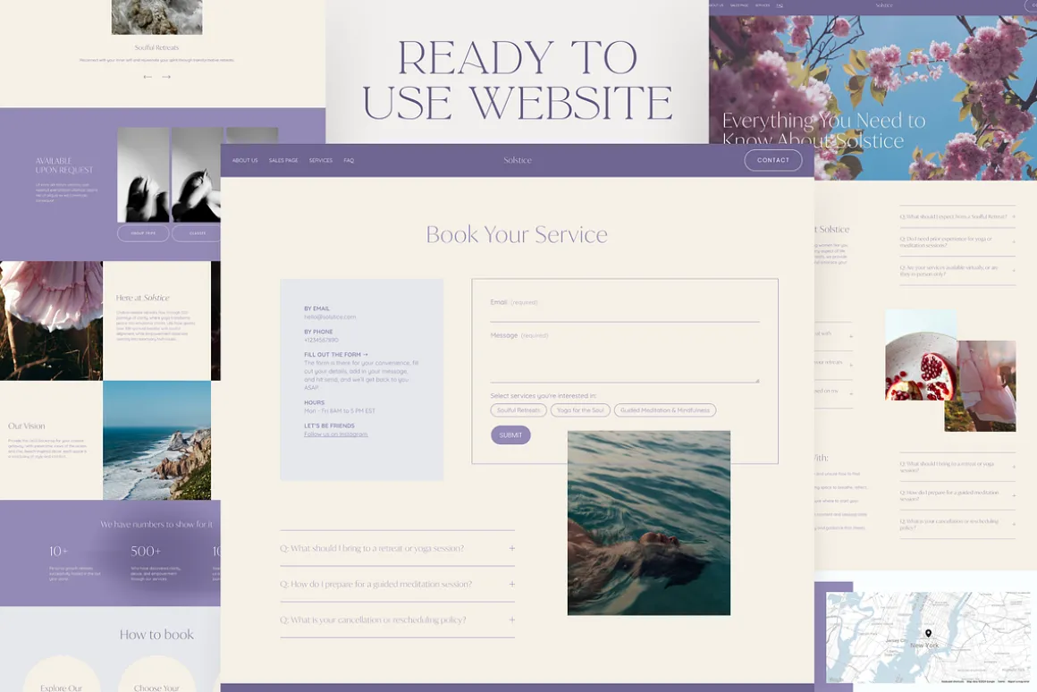 Spiritual Coach Squarespace Website