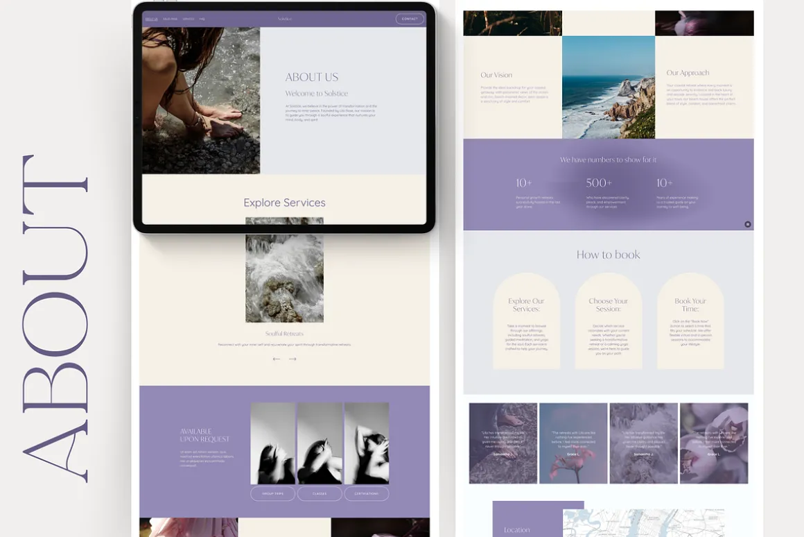 Spiritual Coach Squarespace Website