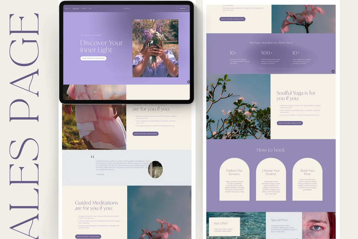 Spiritual Coach Squarespace Website