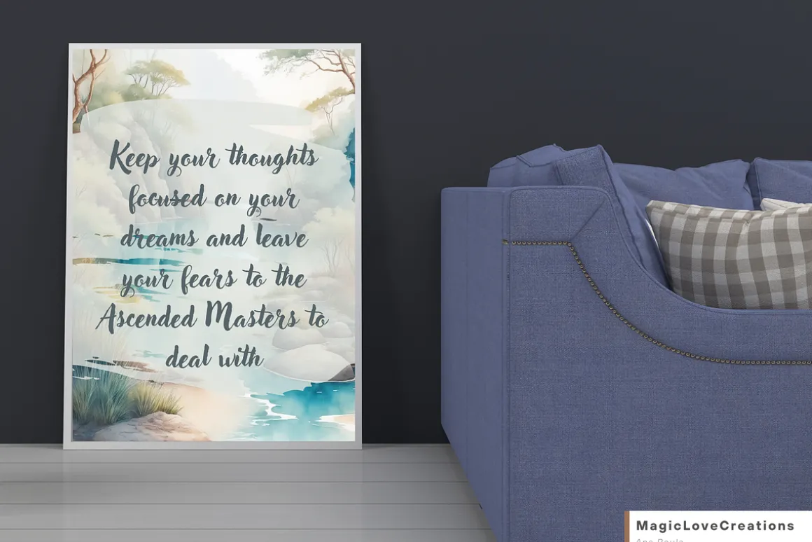 Spiritual Positive Quote Print Wall