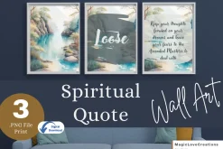 Spiritual Positive Quote Print Wall