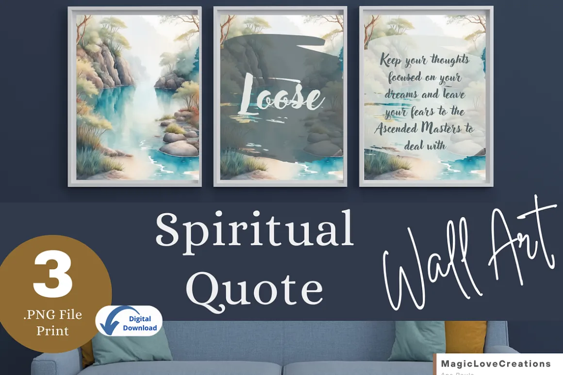 Spiritual Positive Quote Print Wall