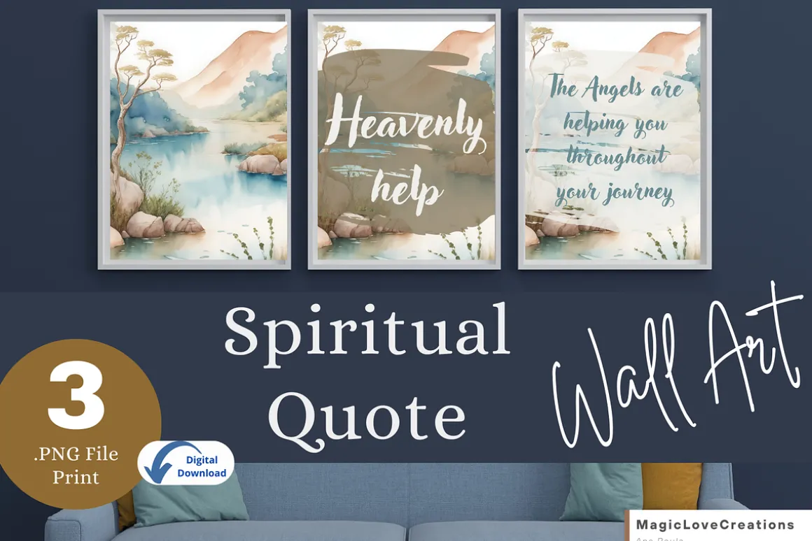 Spiritual Positive Quote Print Wall