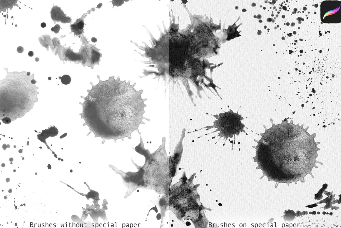 Splatter Brushes for Procreate