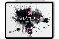Splatter Brushes for Procreate