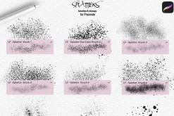 Splatter Brushes for Procreate