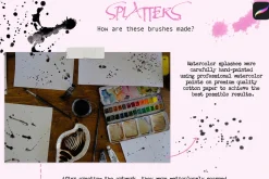 Splatter Brushes for Procreate