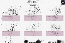 Splatter Brushes for Procreate