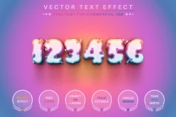 Splatter Unicorn Editable Text